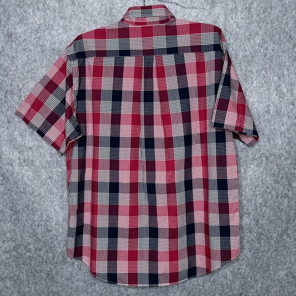 Brooks Brothers Men's Madison Fit Plaid Button-Down Short-sleeve Shirt- Sz L - Picture 2 of 7